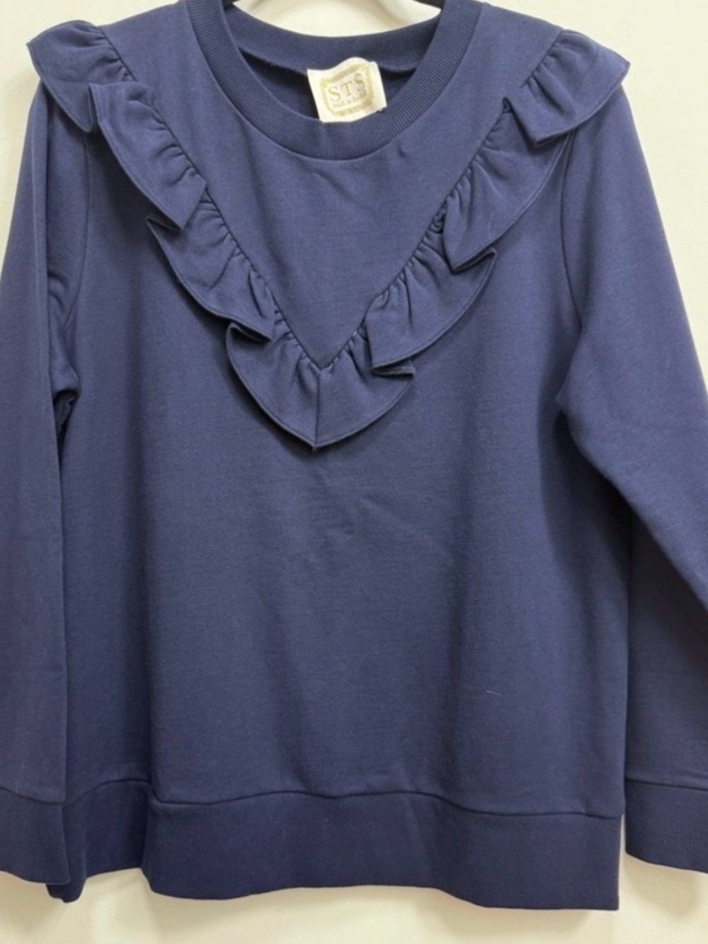 Sail to Sable Navy Crewneck Top